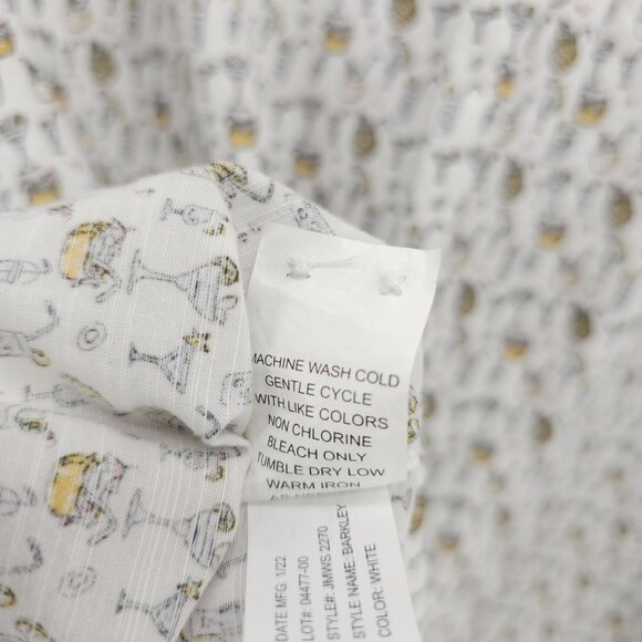 JOHNNIE-O Hangin Out Barkley Button Down Shirt Tropical Drink Pattern EUC LARGE - Picture 6 of 7